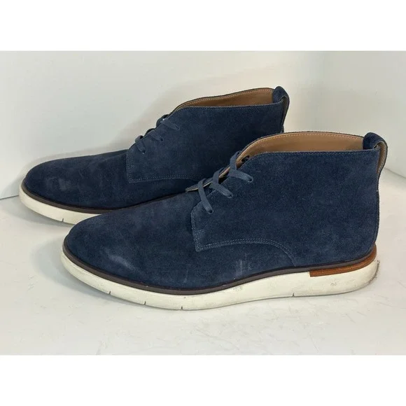 Allen Edmonds, Carson Hybrid‎ Chukka Boots, Sea Suede, Size 10D Allen Edmonds Carson Suede Hybrid Chukka Boots Sea (7386  main image 3